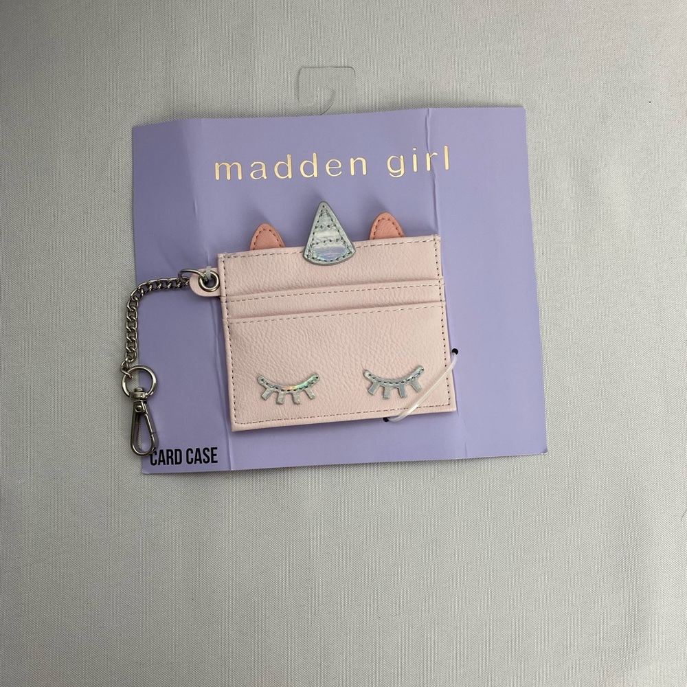 Pink card case